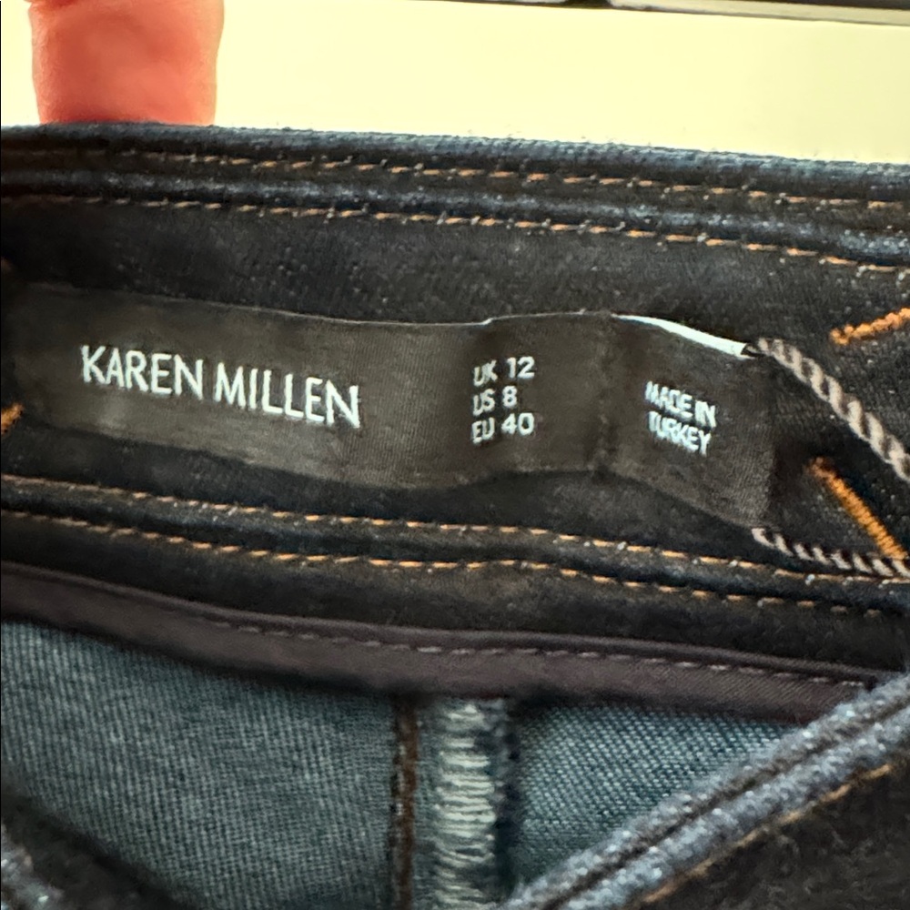 Karen Millen NWT Blue Straight Leg Jeans - Picture 5 of 7